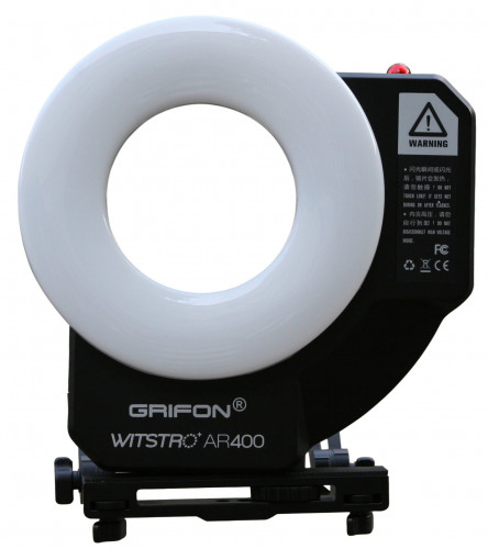 Grifon LED-осветитель AR-400 (кольцевой) + импульсная вспышка (400Дж), дисплей, USB-вход, зарядное уст-во