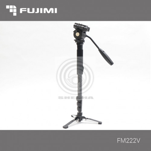 Fujimi FM222V Алюминиевый монопод с 3-х точечным упором(ногами) и головой для видеосъёмки