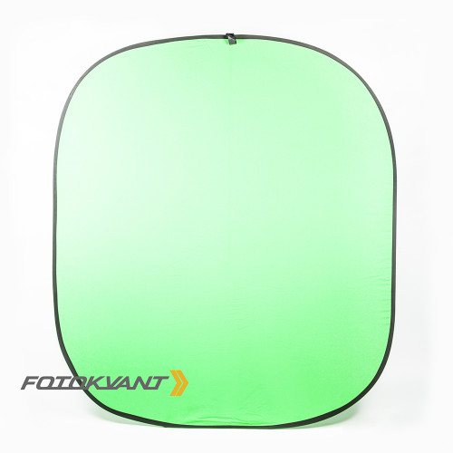 Fotokvant BG-1821 Green фон тканевый складной зеленый хромакей 1,8х2,1 м