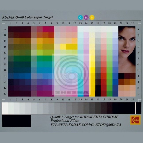 Kodak IT8.7/1 target 4"x5" transmissive KODA002 цветовая шкала