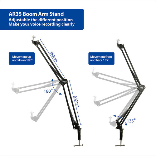 Phottix 99930 AR35 Boom Arm Stand кронштейн-крепление для легких камер освещения и микрофонов