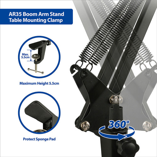 Phottix 99930 AR35 Boom Arm Stand кронштейн-крепление для легких камер освещения и микрофонов