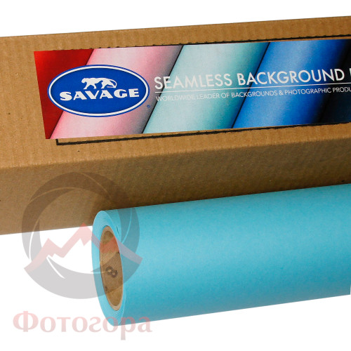 Savage (75-1253) True Blue фон бумажный 1,35x11 м голубой