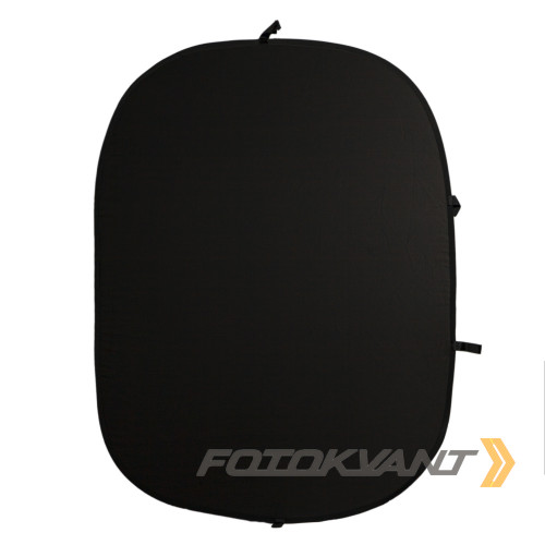Fotokvant BG-1520 Black White фон тканевый складной белый и черный 1.5х2 м