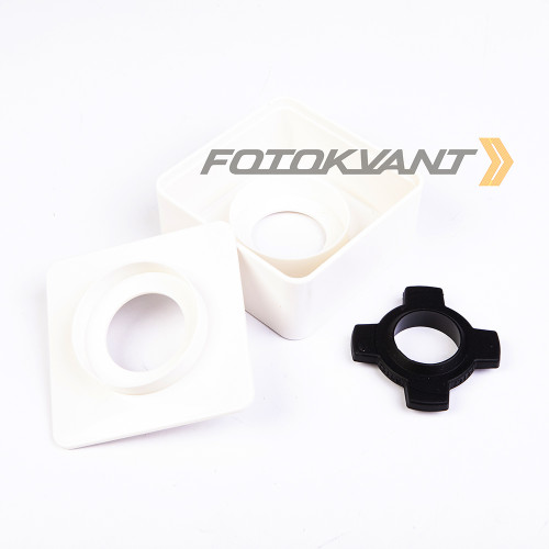 Fotokvant MAC-21-White плоский прямоугольник для микрофона белый