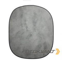 Fotokvant BG-1821 Grey Tie-dye фон 1,8х2,1 м тканевый складной серый пятнистый