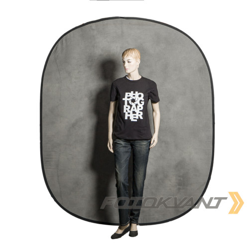 Fotokvant BG-1821 Grey Tie-dye фон 1,8х2,1 м тканевый складной серый пятнистый
