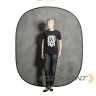 Fotokvant BG-1821 Grey Tie-dye фон 1,8х2,1 м тканевый складной серый пятнистый