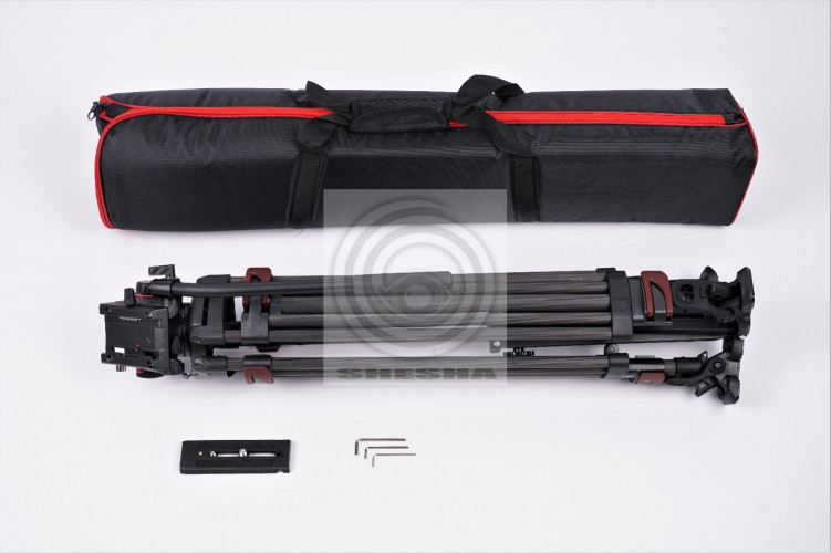 Профессиональный видеоштатив FST TH609C карбоновый с видеоголовой