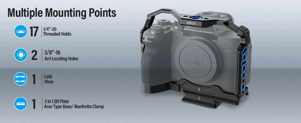 Клетка Sirui AM для Sony A7R V/A7 IV/A7S III/A1/A7R IV
