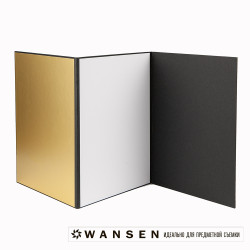 Wansen Flag 843258 флаг А4-3 белый золотой серебряный черный