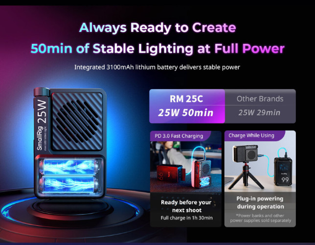 Осветитель SmallRig RM 25C