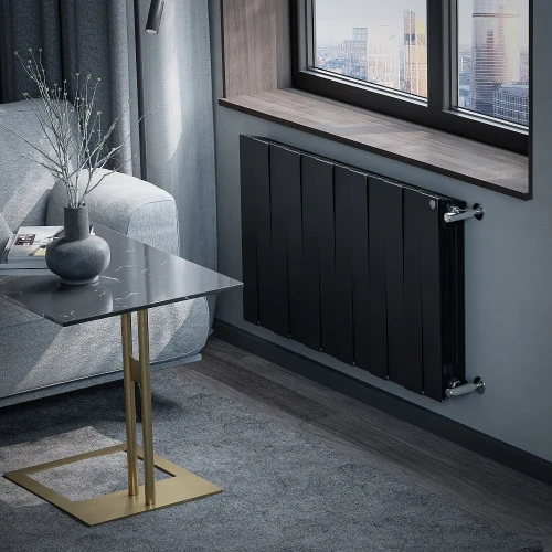 Радиатор биметаллический Royal Thermo PianoForte 500 Noir Sable - 12 секц. Pianoforte 500 new