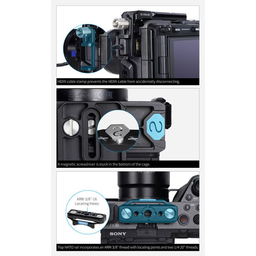 Клетка Sirui SC для Sony FX3/FX30 Серая