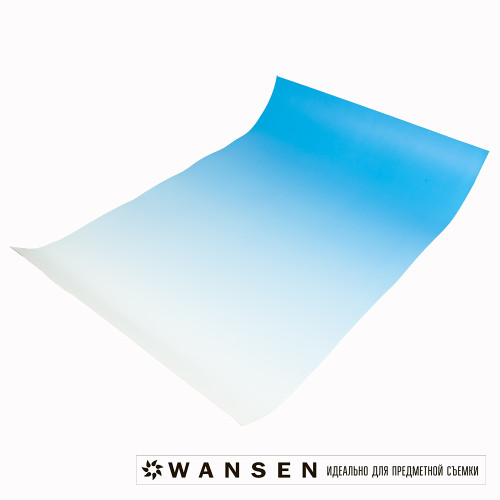 Wansen SPB-5082 Blue Gradient фон бумажный 50х82 см голубой градиент для предметной съемки