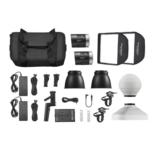Комплект светодиодных осветителей Godox ML30-K2 Kit для видеосъемки, (у01гл)