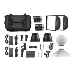 Комплект светодиодных осветителей Godox ML30-K2 Kit для видеосъемки, (у01гл)