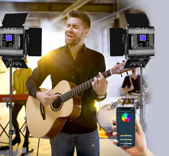 Комплект осветителей GVM 800D-RGB (2шт)