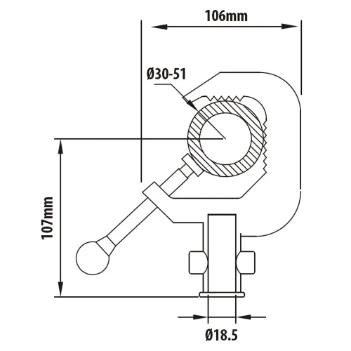 Зажим KUPO C-05 ALUMINUM ALLOY CLAMP