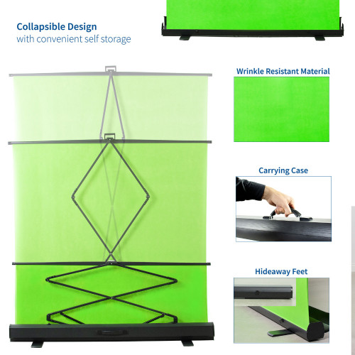 Fotokvant BR-180200 Green фон 1,80х2 м тканевый Roll-Up зеленый
