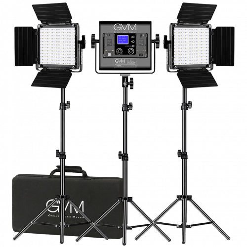 Комплект осветителей GVM 800D-RGB (3шт)