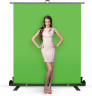 Fotokvant BR-200200 Green фон 2х2 м тканевый Roll-Up зеленый