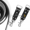Fotokvant STL-02 ремень кожаный для двух камер черный
