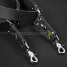 Fotokvant STL-02 ремень кожаный для двух камер черный