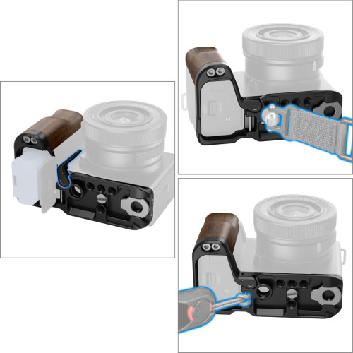 Площадка с рукояткой SmallRig 4864 для Sony ZV-E10 II Wooden