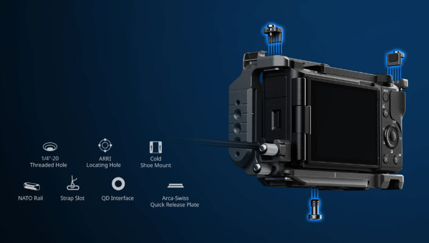 Площадка с рукояткой SmallRig 4864 для Sony ZV-E10 II Wooden