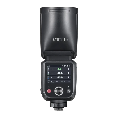 Вспышка накамерная Godox V100N TTL с круглой головкой для Nikon