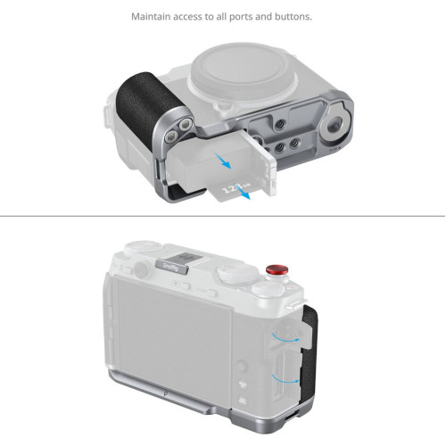 Площадка с рукояткой SmallRig 4876 L-Shape Mount Plate для Fujifilm X-M5 Серебро