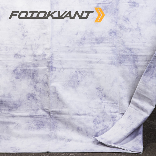 Fotokvant BG-3060 TD50 фон тканевый 3х6 м пятнистый бело-синий