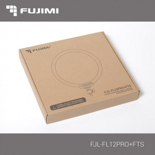 Fujimi FJL-FL12PRO+FTS Профессиональная лампа с мягким заполняющим светом + стойка 133 см с креплением для смартфона