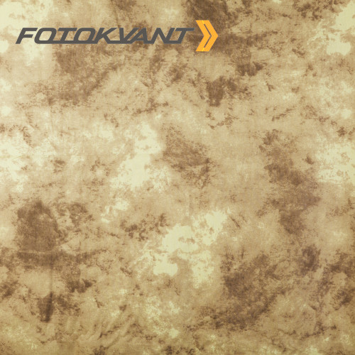 Fotokvant BG-3060 TD30 фон тканевый 3х6 м пятнистый бежево-коричневый
