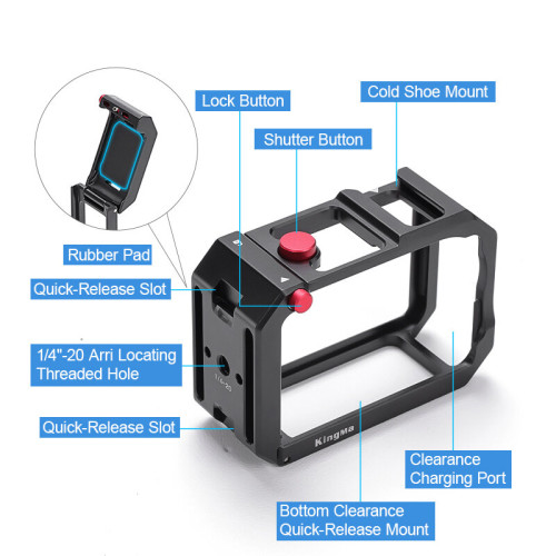 Клетка KingMa для DJI Osmo Action 3/4/5 Pro