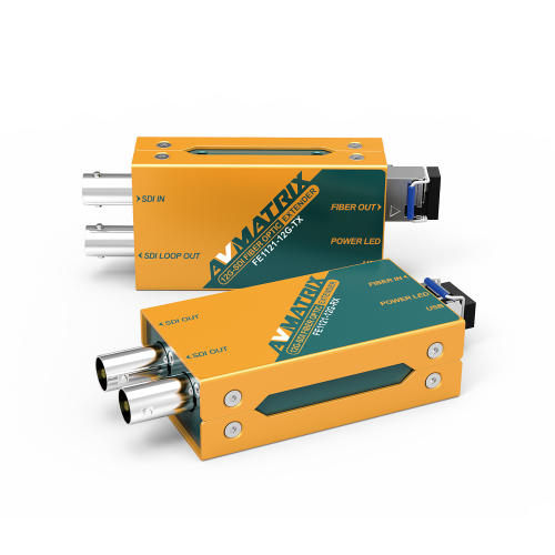 Волоконно-оптический удлинитель AVMATRIX FE1121-12G SDI 10км