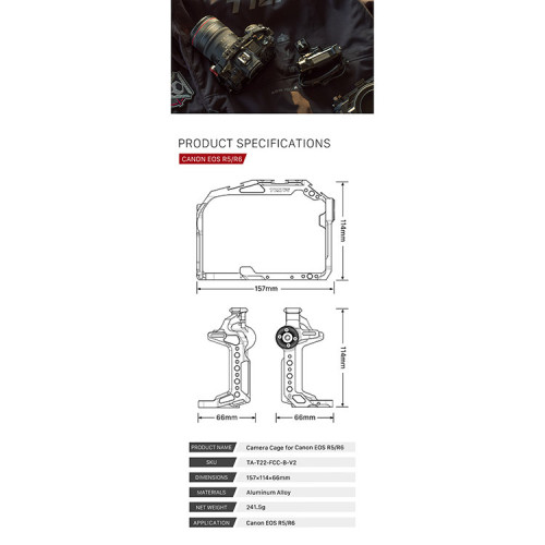Клетка Tilta V2 Kit A для Canon R5/R6 Чёрная