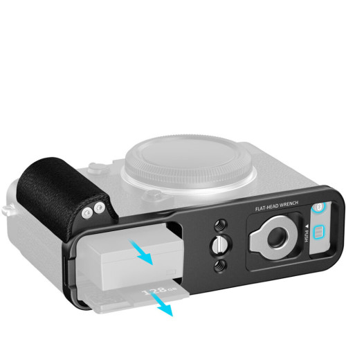 Площадка с рукояткой SmallRig 5448 Silicone Handle для Fujifilm X-E5 Чёрная