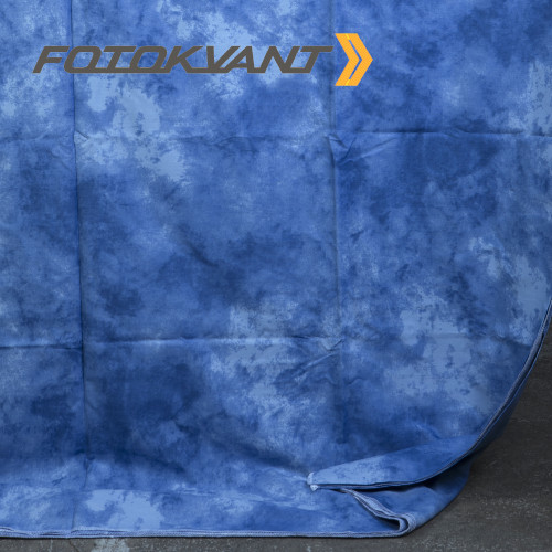 Fotokvant BG-3060 TD20 фон тканевый 3х6 м пятнистый сине-голубой