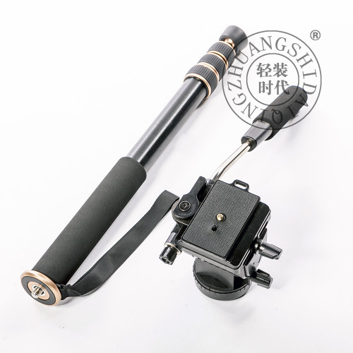 QZSD Q228 черный монопод с видеоголовой 160 см для средних и тяжелых камер