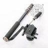 QZSD Q228 черный монопод с видеоголовой 160 см для средних и тяжелых камер