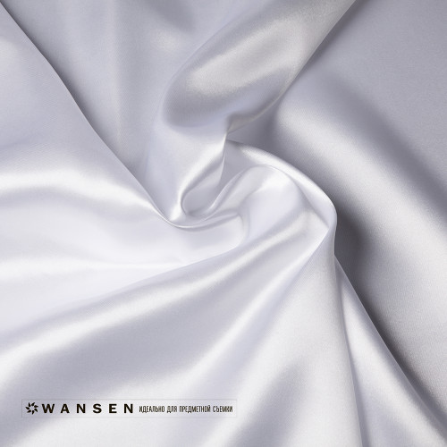 Wansen BS-0710-841347 Pure White шелковый фон 70x100 см серебристо-белый