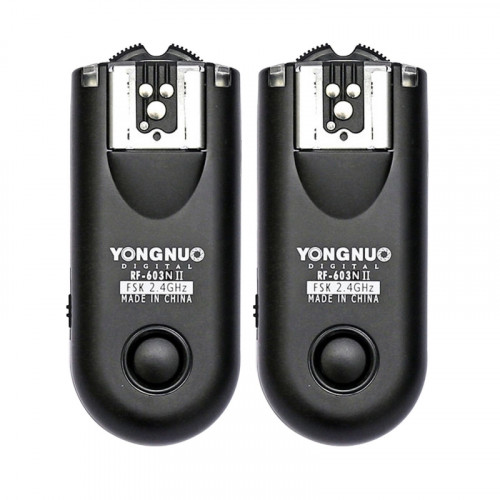 Yongnuo RF-603II N1 радиосинхронизатор для накамерных и студийных вспышек и пульт ДУ для Nikon D