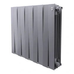 Радиатор биметаллический Royal Thermo PianoForte 500 Silver Satin - 10 секц. Pianoforte 500 new