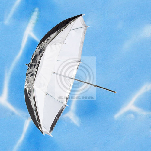 Grifon Зонт US-84TSB (84/100см) просветный с чехлом (чехол: чёрный-серебро)