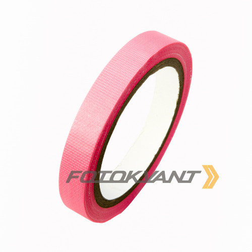 Fotokvant GP-1525 Pink gaffer tape тейп УФ розовый 15 мм х 25 м