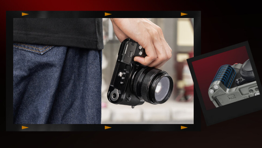 Площадка с рукояткой SmallRig Silicone для Fujifilm X-T50 Тёмное серебро