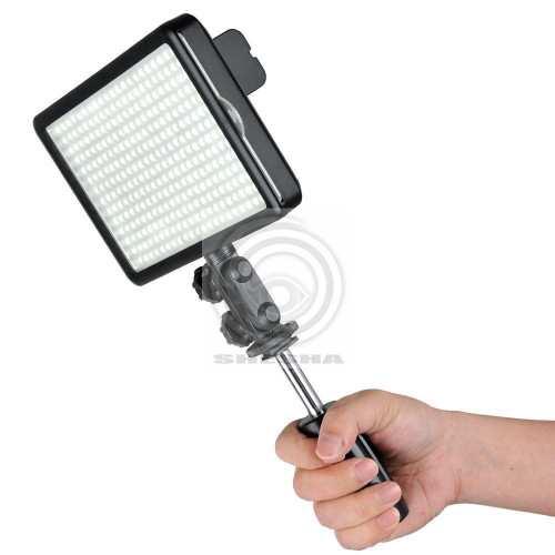 Grifon LED-осветитель LED-308C для фотокамеры (308 диодов), дисплей, без пульта дистанционного управления, Т=3300-5600К
