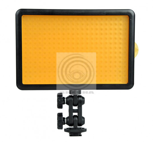 Grifon LED-осветитель LED-308C для фотокамеры (308 диодов), дисплей, без пульта дистанционного управления, Т=3300-5600К
